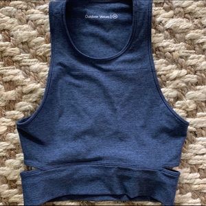 Outdoor Voices Slash-back Crop Top